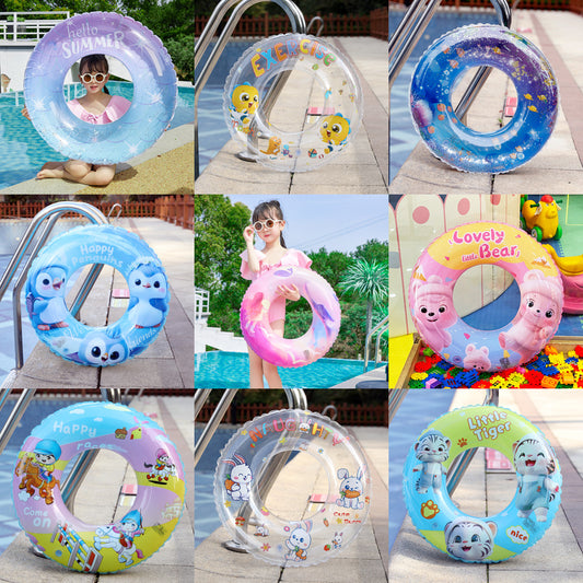 Swimming ring for children and adults thickened lifebuoy floating ring internet celebrity swimming ring water inflatable toy seat