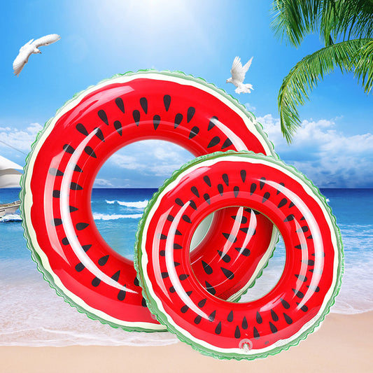 watermelon ring new PVC inflatable watermelon swimming ring adult fruit pattern swimming ring