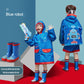 new thickened Oxford cloth children's raincoat with school bag single brim boys and girls student rain gear batch