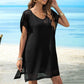 Women Beach Dress  Summer Black Cover Up for Women