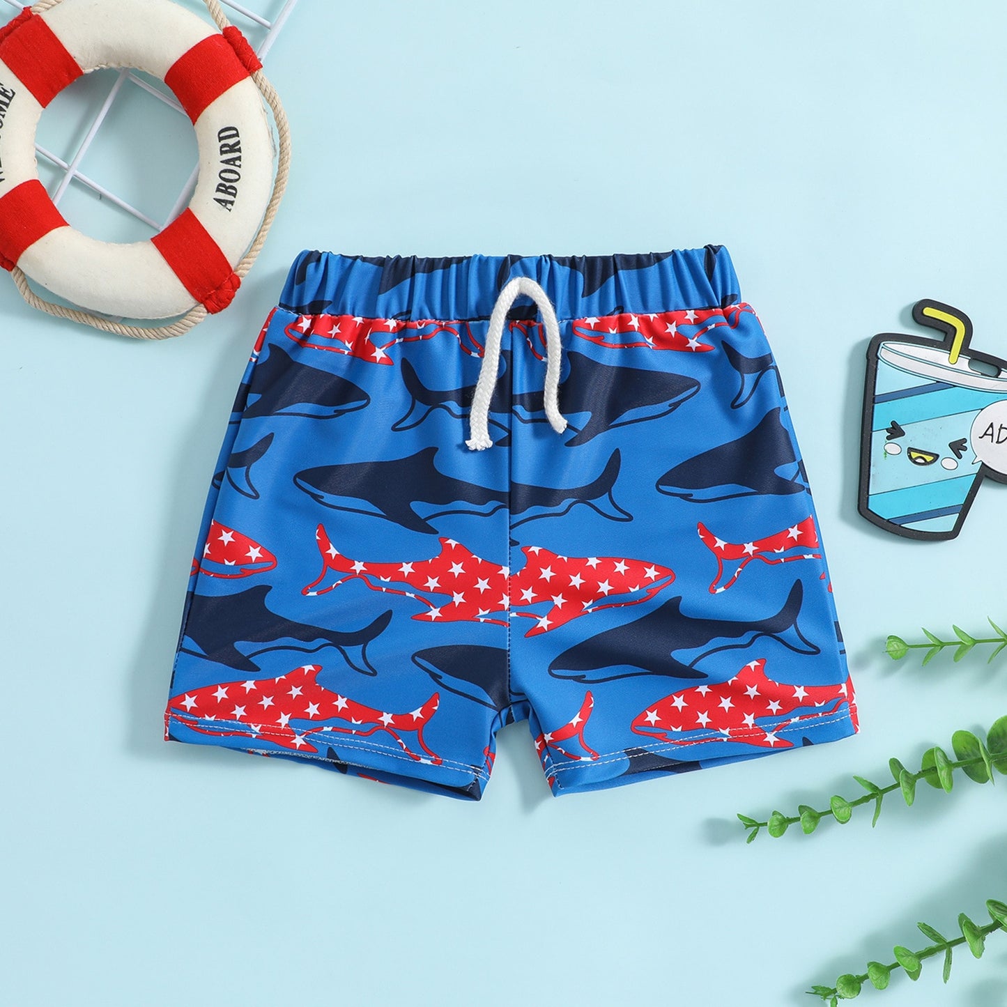 Children's Swimming Trunks New Cartoon Printed Swimming Shorts