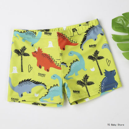 Kids Boys Swimming Trunks Quick-drying  Cartoon Printed Summer Shorts