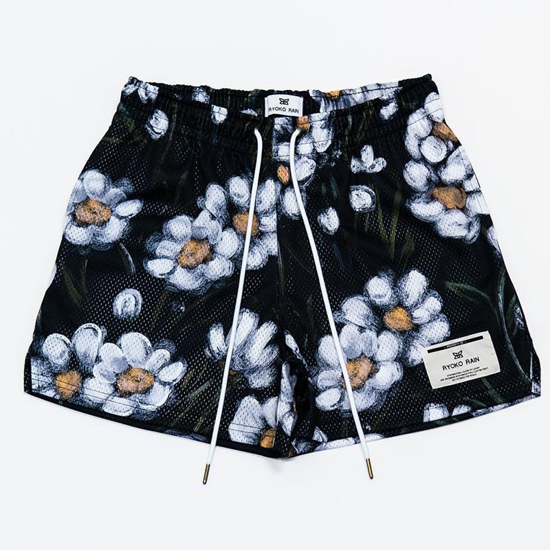 Men's summer shorts  fashion beach seaside casual pants mesh Short
