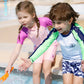 Kids Boys Long Sleeve Swimsuit Print Summer Swimming Suit