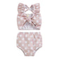Kid Girls Summer Swimwear Sets Ruffle Swimsuit Sleeve Floral Printed Beachwear
