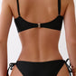 New split swimsuit black women's swimsuit swimsuit large size bikini