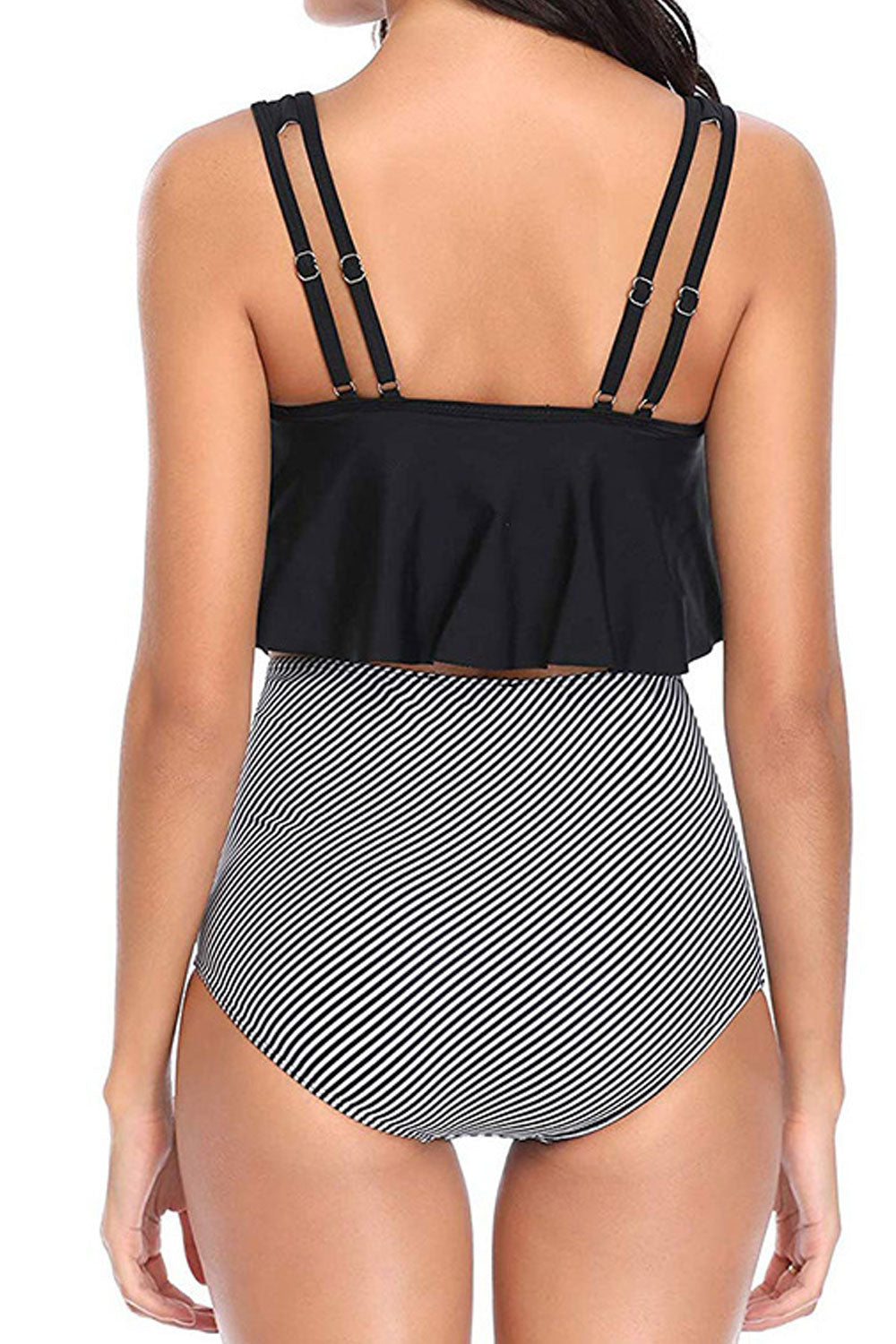 New bikini high waist pants printed large size split bikini swimsuit for women multi-color sexy women's swimsuit