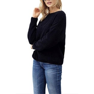 Women Relaxful Long Sleeve Round Neck Knitted Winter Comfortable Sweater - C3115ZWSW