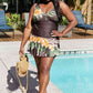 Women's Marina West Swim Full Size Clear Waters Swim Dress in Aloha Brown