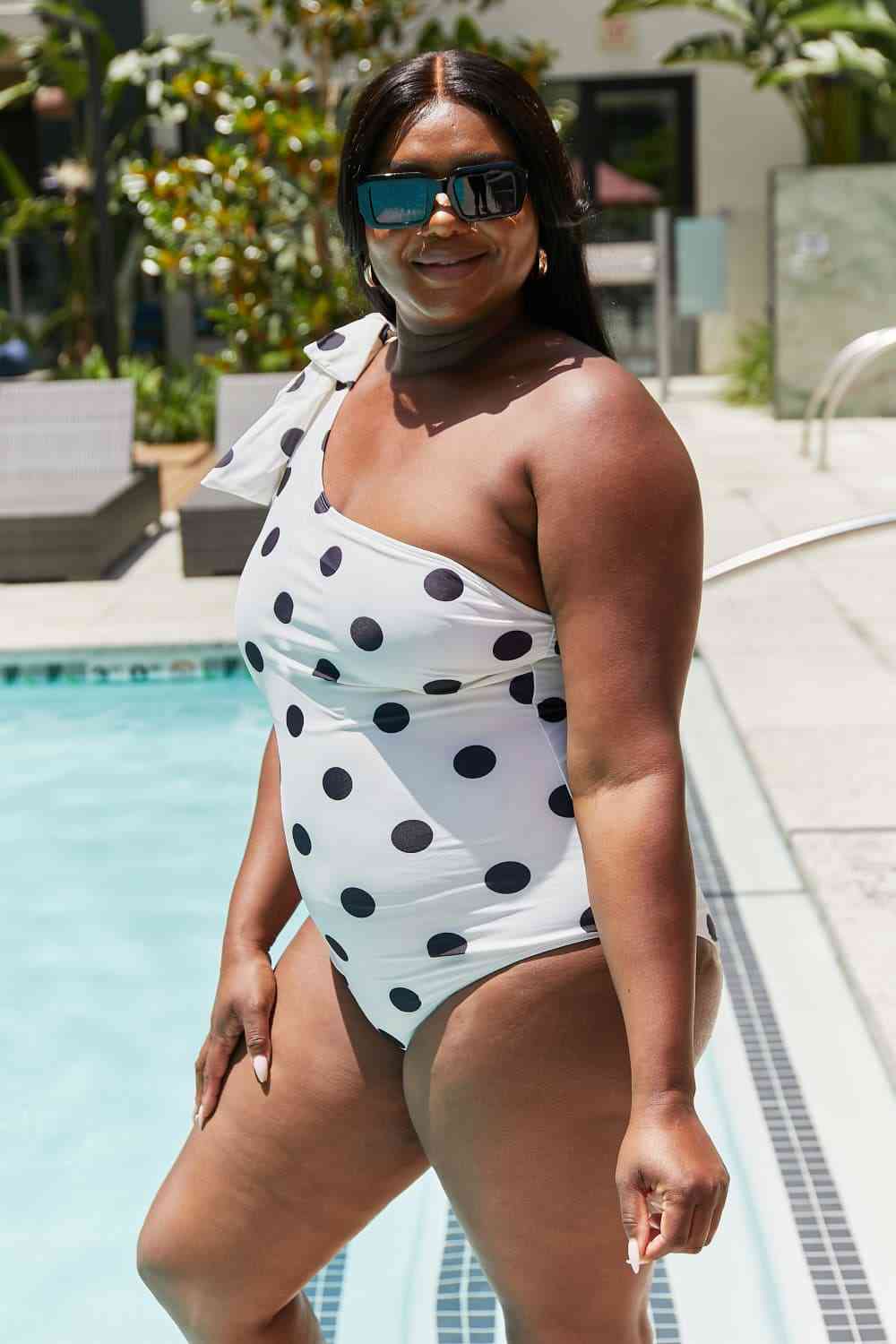 Women's Marina West Swim Deep End One-Shoulder One-Piece Swimsuit