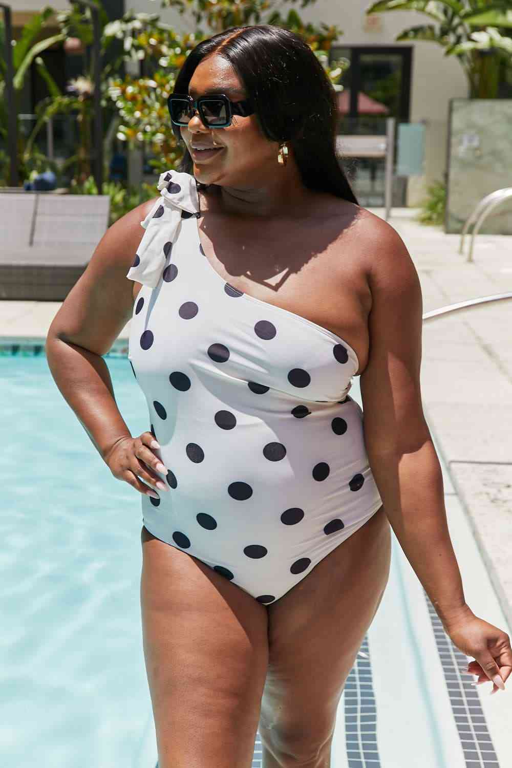 Women's Marina West Swim Deep End One-Shoulder One-Piece Swimsuit