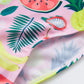 Girls One Piece Summer Swimwear printed Pink Fruit Swimsuit Summer Beachwear For Children
