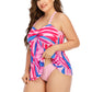 Women Push Up Floral Printed Two Pieces Swimwear