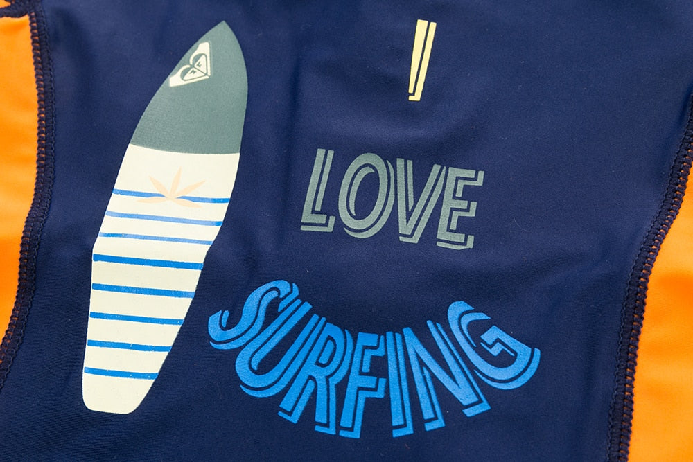 One-piece Swimsuit Baby Boy's Swimwear Summer Beachwear Short Sleeve Sun Protection Swimming Suits