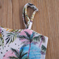 Toddlers Girl Bikinis Two-pieces Swimming Suit Coconut Tree/Leopard Printed  Swimwear