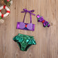 Kids Girl Bathing Suit Swimwear Bikini Set Tankini Swimsuit Costume Summer Girls
