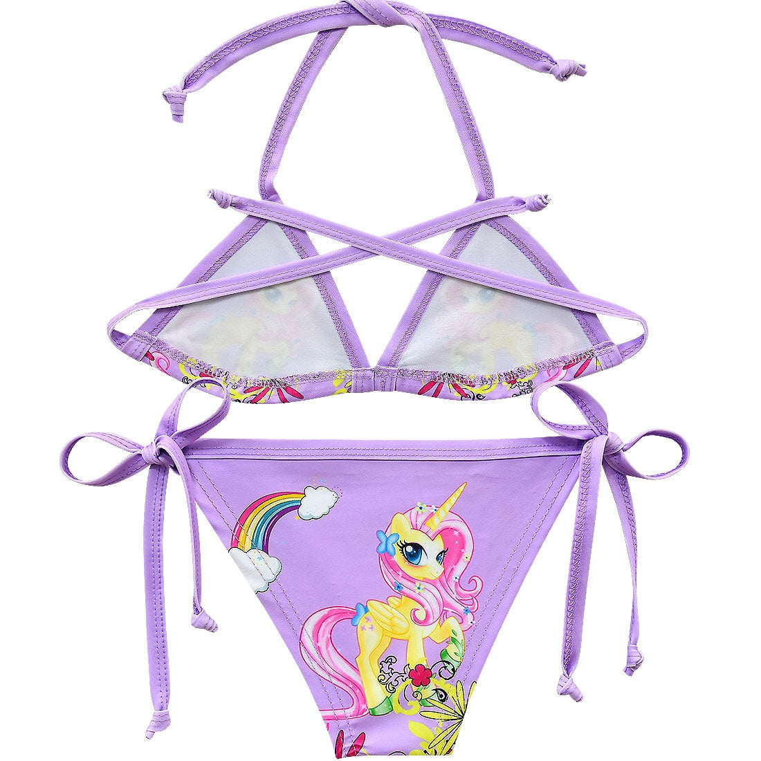 Unicorn Swimsuit For Girls  Two-pieces Bikini Suits Summer Beach Wear
