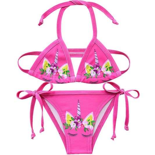 Girls Lovely Unicorn Bikini Suits Summer Beach Wear Swimsuit For Girls