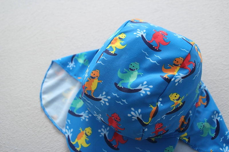 Boys Swimsuit Dinosaur One Piece Children's Swimwear Boys Swimwear One Piece Bathing Suit With Hat