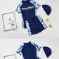 Boys Swim Suits 2 Piece Swim Wear Sets Swimming Shirt with Short For Boys