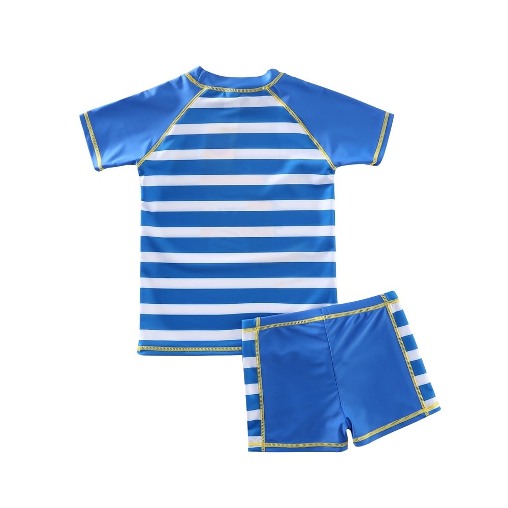 Kids Boys Dinosaur Printed Swimsuit Two Pieces Baby Boy Short Sleeves Swimwear