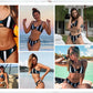 Women Striped Bikini Set Two Pieces Swimwear Women Summer Beach Bathing Suit - WSW50179