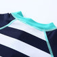 Kids' Boys  Swimsuit Striped Infant Beach Swimwear One Piece Baby Boy Short Sleeves Swimming Suit