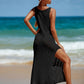 Women High Slit Beach Dress  Knitted Beach Cover Up For Women