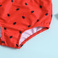 Kids Bikini Set Girls Swimwear 2023 Summer Ruffle Sleeveless Watermelon Print Beachwear