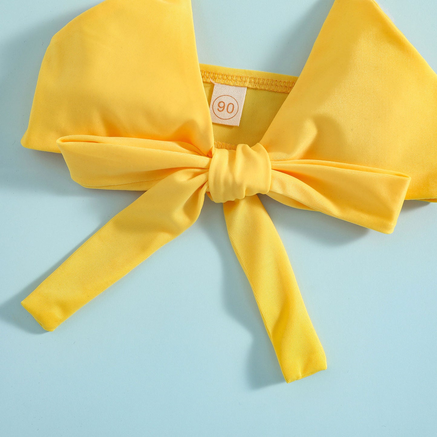 Baby Girl Summer Swimming Suits Bow Knot Halter Bikini Tops+Sunflower Shorts 2Pcs Children Swimwear