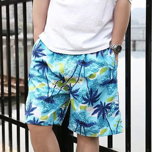 Mens Swimming Trunk Beachwear Printed Shorts