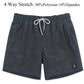 Mens Solid Color  Swim Shorts Quick Dry Beach Board Shorts with Pockets Mens Summer Surfing Swimming Trunks