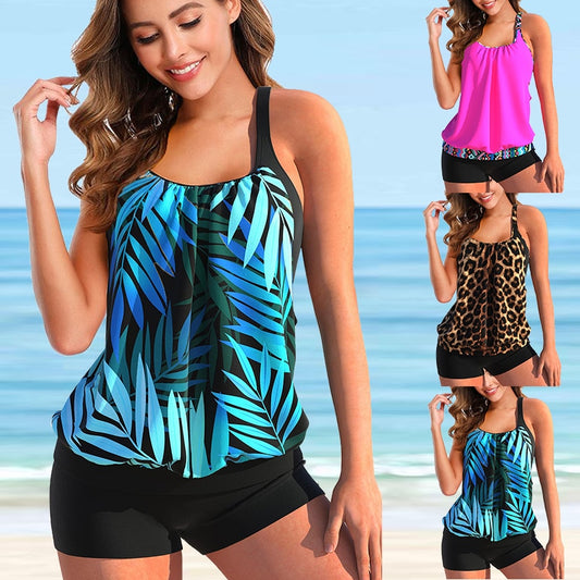 Women  Summer New Design Printing Monokini Two-piece Swimsuit