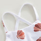 Kids Girls Swimwear 2 Piece Bikini Set Shells Print Sleeveless Ruffle Toddler Beachwear