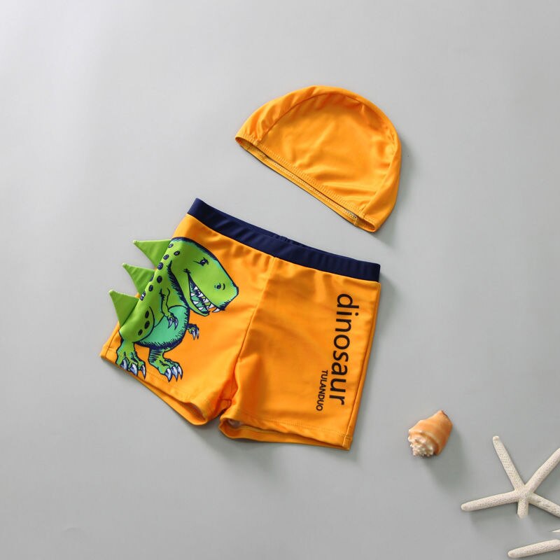 Boys Swimming Trunks Cute Dinasaur Print Swimming Trunks For Children Boys 2-8 Years Boys Summer Beachwear
