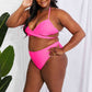 Women's Marina West Swim Summer Splash Halter Bikini Set in Pink