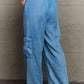 GeeGee Out Of Site Full Size Denim Cargo Pants