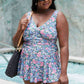 Women's Marina West Swim Full Size Clear Waters Swim Dress in Rose Sky