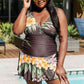Women's Marina West Swim Full Size Clear Waters Swim Dress in Aloha Brown