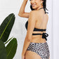 Women's Marina West Swim Summer Splash Halter Bikini Set in Black